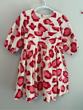 Pink Chicken Pink & Red Leopard Print Dress